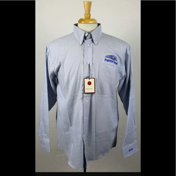 COPY - NWT unique Patriot Rails train button down shirt - Picture 1 of 7